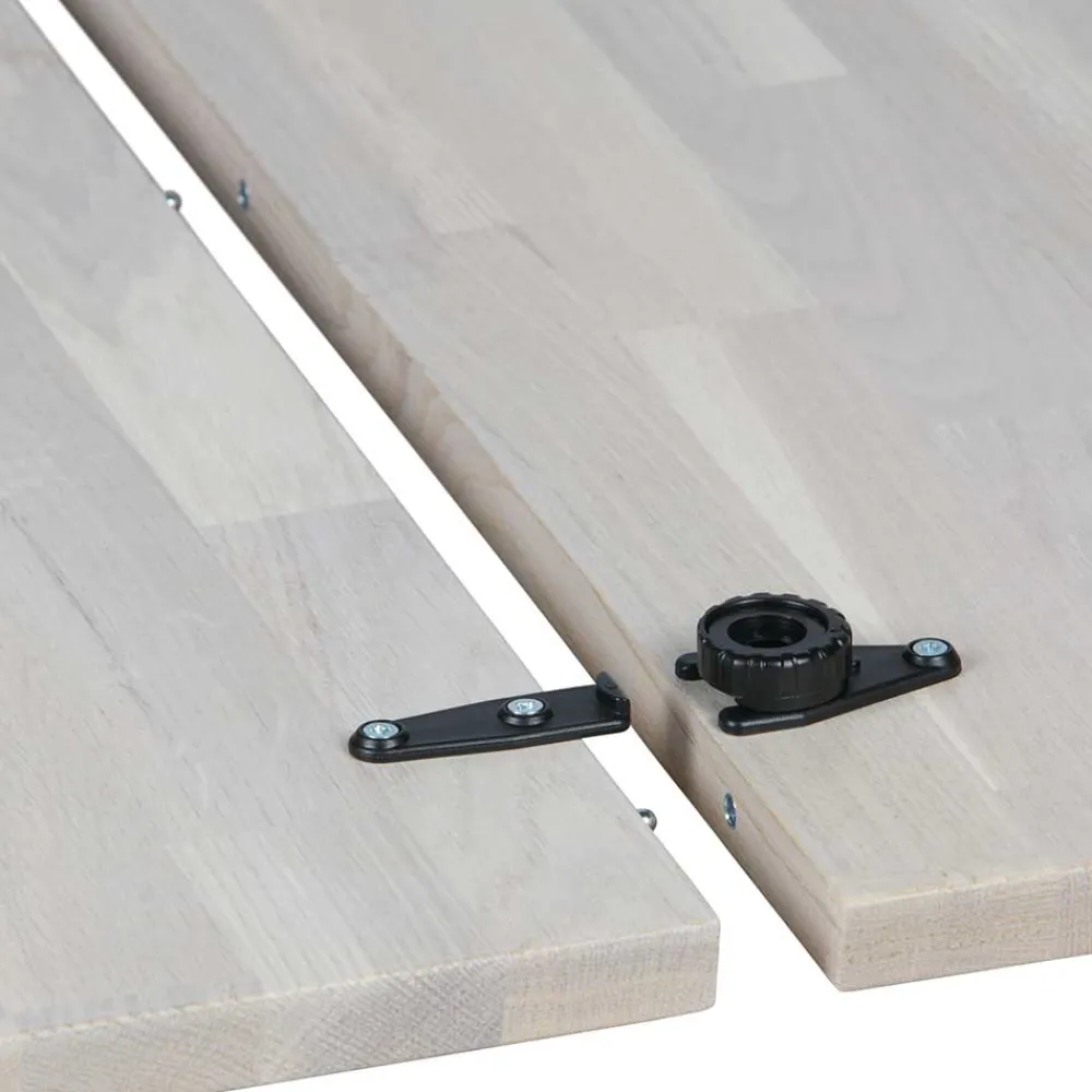 Wohnen Runder Ausziehtisch in Eiche Bianco - Guern