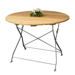 Wohnen Gartentische*Runder Balkontisch Paznaun massiv