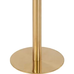 Wohnen Bartische*Runder Bartisch in Marmor Optik & Gold - Vinarios