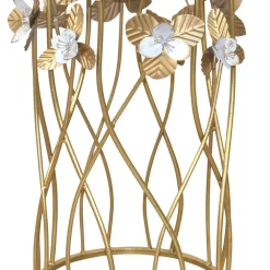 Wohnen Couchtisch|Landhausmöbel*Runder Beistelltisch aus Spiegelglas & Metall - Nycholo