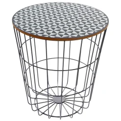 Wohnen Runder Beistelltisch mit abnehmbarer Platte - Azuara