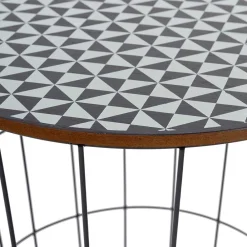 Wohnen Runder Beistelltisch mit abnehmbarer Platte - Azuara