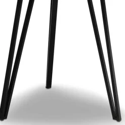 Wohnen Retro Möbel*Runder Beistelltisch mit Sinterstein Platte - Avenir