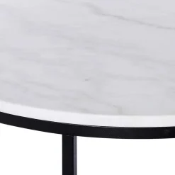 Wohnen Tische|Couchtisch*Runder Design Couchtisch mit Marmorplatte - Ciliuma