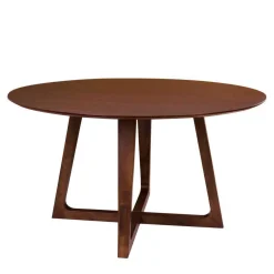 Wohnen Runder Designtisch & 4 Stühle - Annescu (fünfteilig)