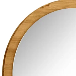Wohnen Spiegel|Flurspiegel*Runder Flurspiegel mit Massivholzrahmen - Zavieca