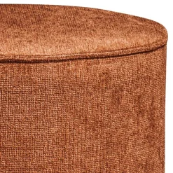 Wohnen Skandinavische Möbel|Braune Möbel*Runder Hocker in Rostbraun - Shearme