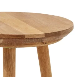 Wohnen Runder Holz Beistelltisch aus Eiche Massivholz - Kopiana