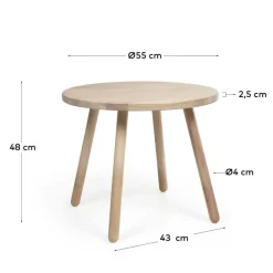 Wohnen Kindertische|Kindermöbel*Runder Kindertisch aus Massivholz - Grove