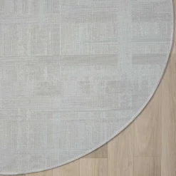 Wohnen Teppiche*Runder Kurzflor Teppich in Creme und Beige - Miaoli