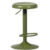 Wohnen Runder Metall-Barhocker in Grün - höhenverstellbar - Giolia