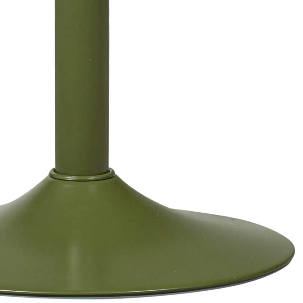 Wohnen Runder Metall-Barhocker in Grün - höhenverstellbar - Giolia