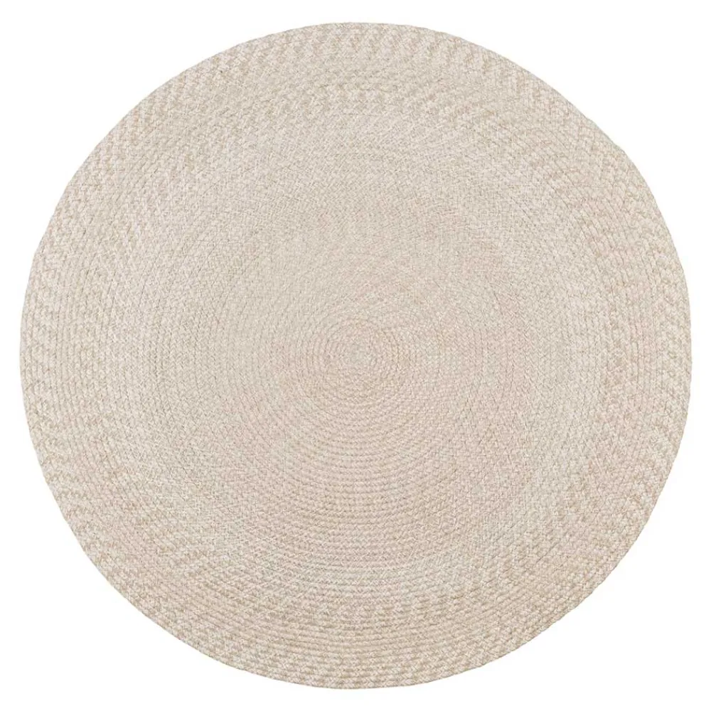 Wohnen Teppiche*Runder Outdoor-Teppich in Beige - Emjos