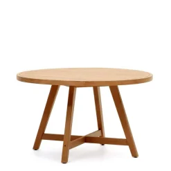 Wohnen Naturholzmöbel|Gartentische*Runder Outdoor-Tisch aus Eukalyptusholz - Lindos