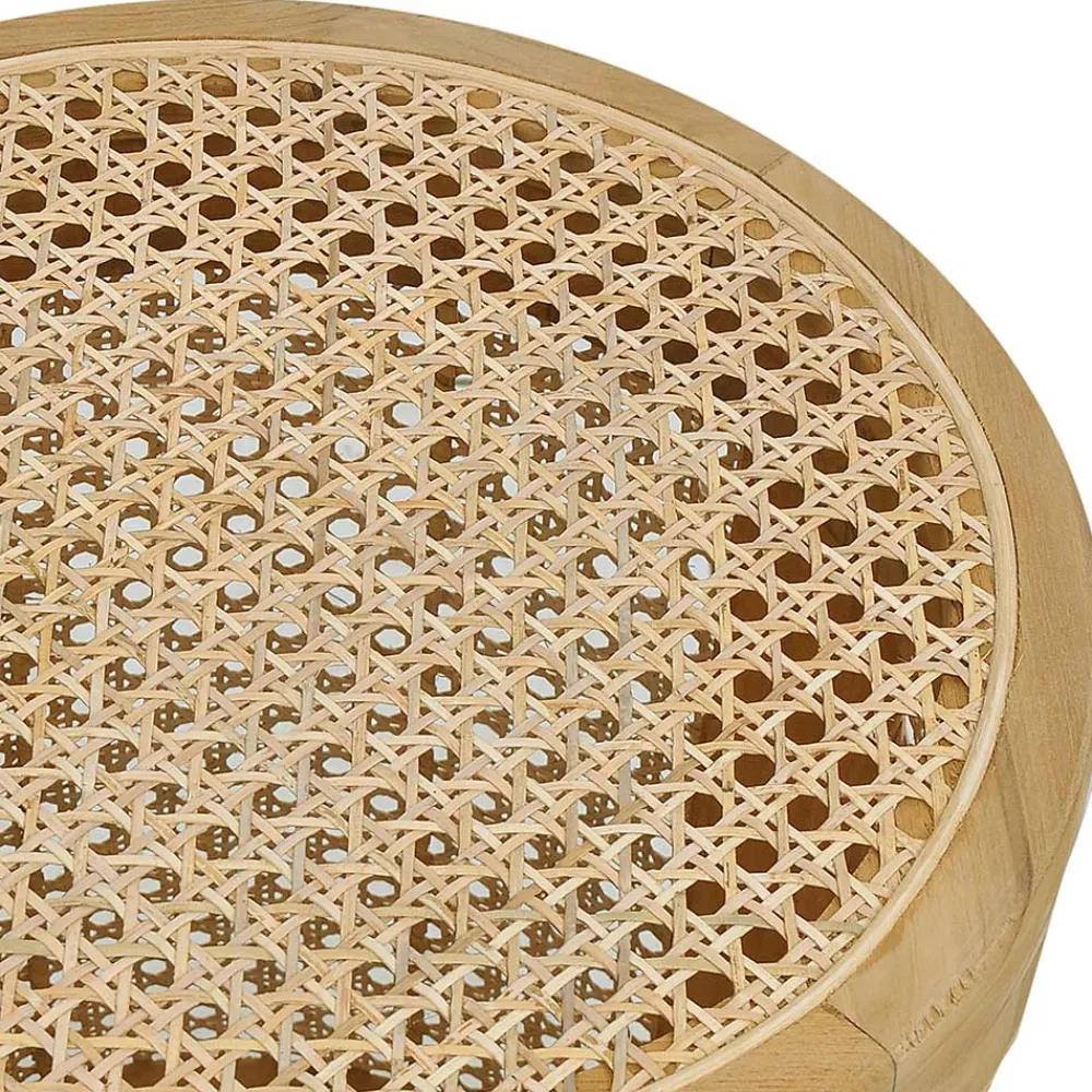 Wohnen Rattanmöbel|Sitztruhen*Runder Rattan Wäschekorb in Natur - Vilrada