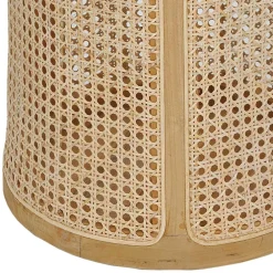 Wohnen Rattanmöbel|Sitztruhen*Runder Rattan Wäschekorb in Natur - Vilrada