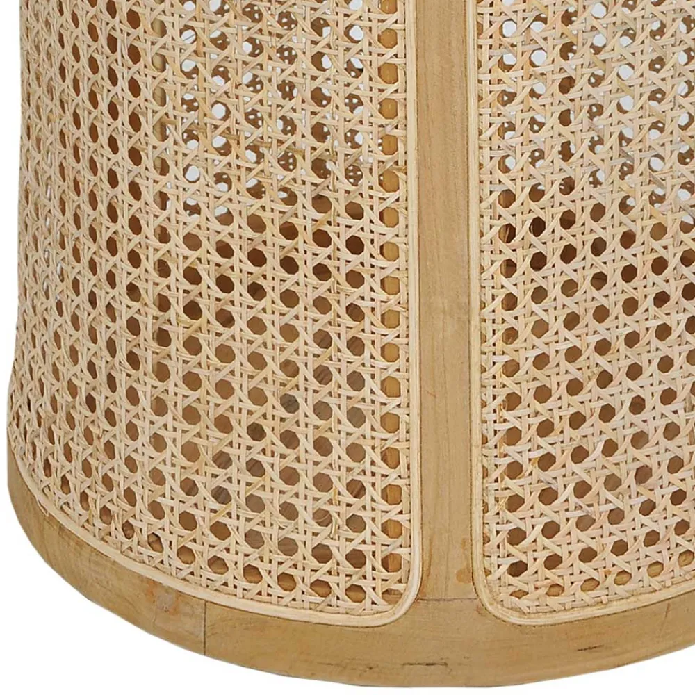 Wohnen Rattanmöbel|Sitztruhen*Runder Rattan Wäschekorb in Natur - Vilrada