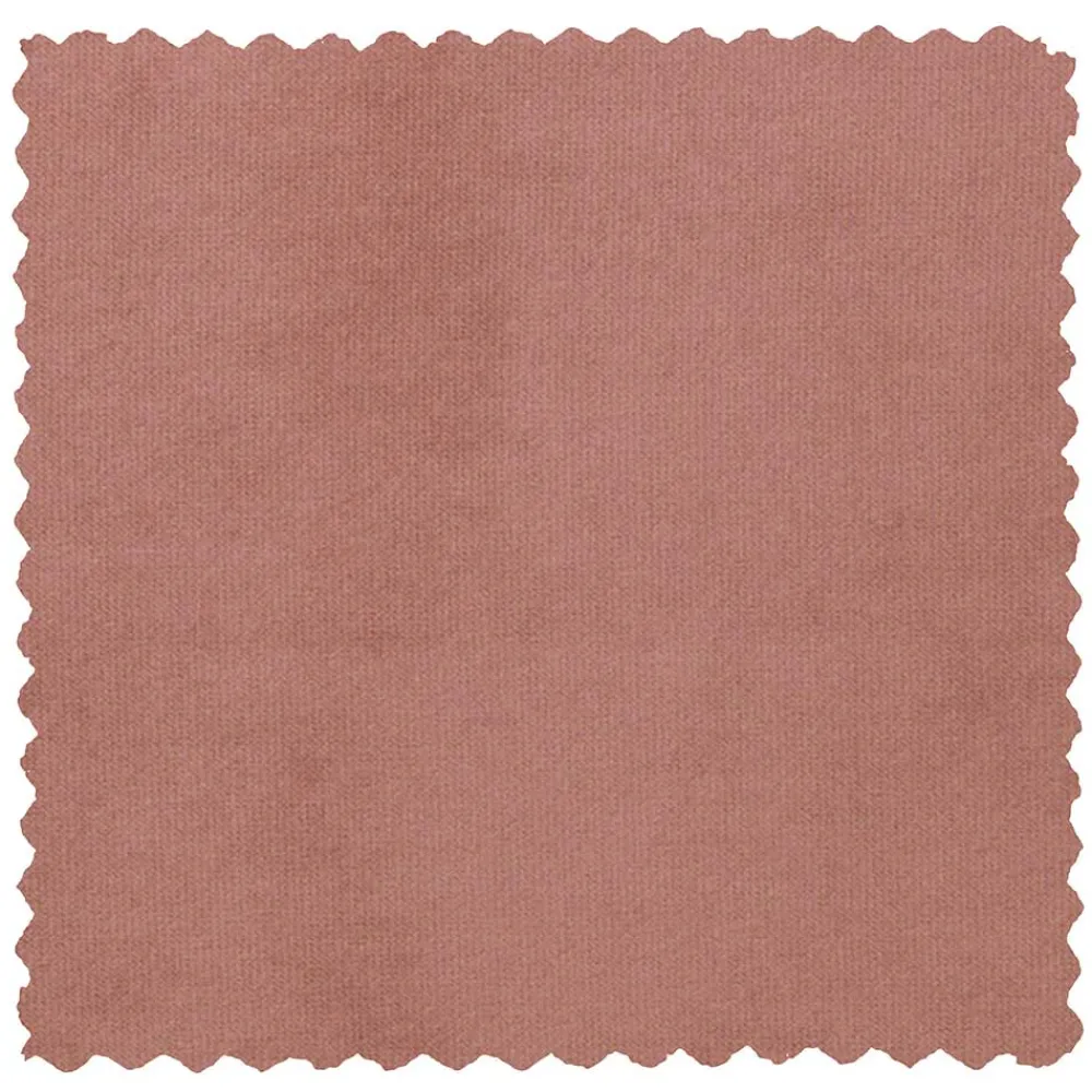 Wohnen Runder Samt Sitzhocker in Altrosa - Cessma