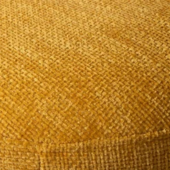 Wohnen Runder Sitzhocker in Gelb Chenillebezug - Lourettes (2er Set)