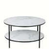 Wohnen Runder Sofatisch im Marmor Look - Dikono