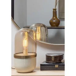 Wohnen Spiegel|Flurspiegel*Runder Spiegel aus Metall in Gold - Megida