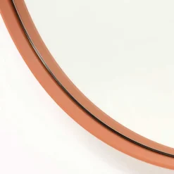 Wohnen Runder Spiegel in Terracotta - Camelian