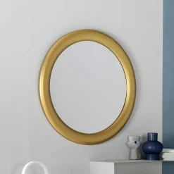 Wohnen Spiegel|Flurspiegel*Runder Spiegel mit breitem Rahmen - Meridus