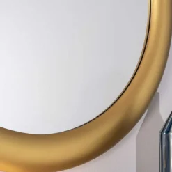 Wohnen Spiegel|Flurspiegel*Runder Spiegel mit breitem Rahmen - Meridus