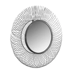 Wohnen Runder Spiegel mit Drahtrahmen - Gazona