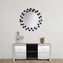 Wohnen Runder Spiegel mit Mosaik Rahmen - Viktor