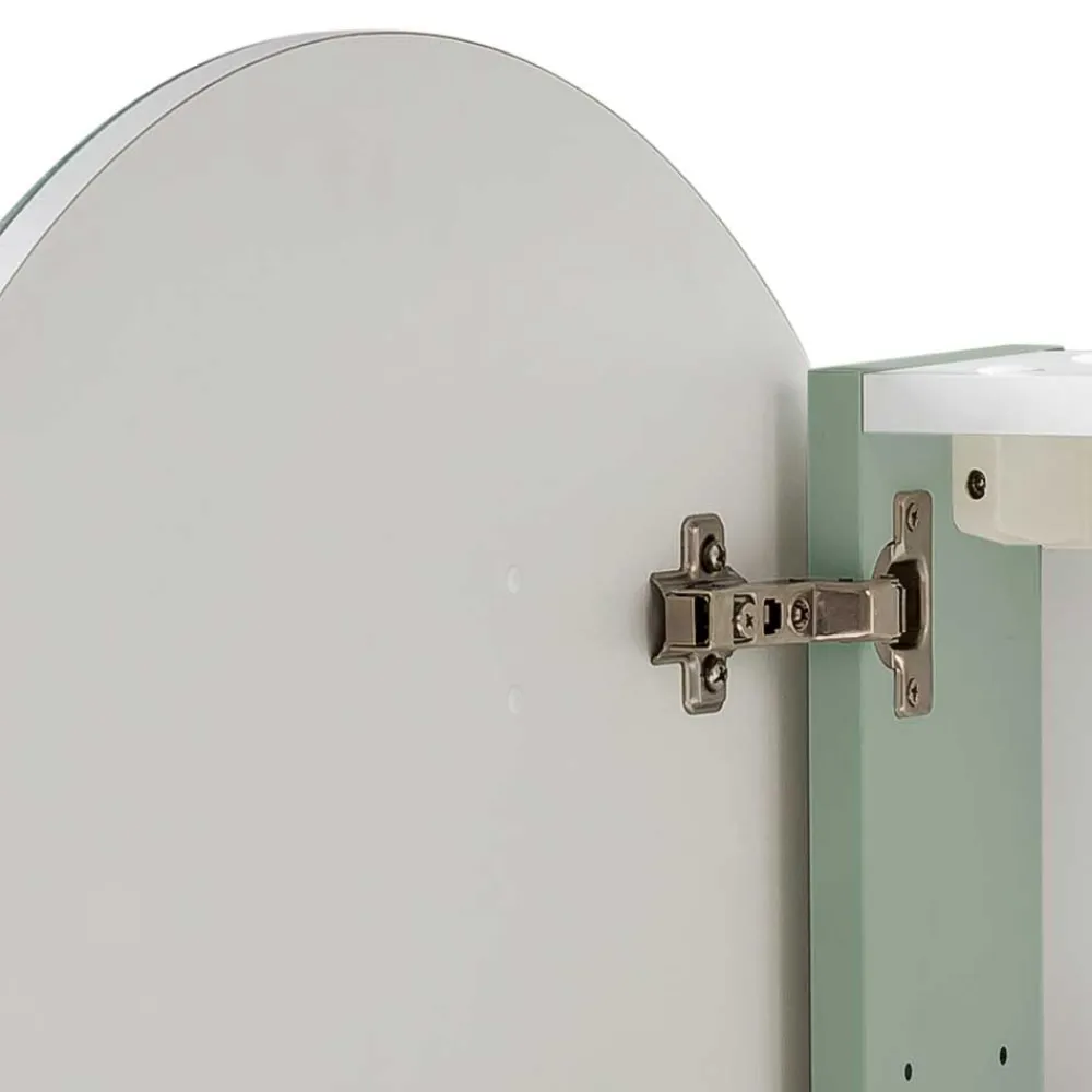 Wohnen Runder Spiegel Schrank mit LED Beleuchtung - Vereny