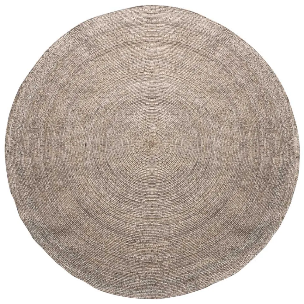 Wohnen Runder Teppich aus Wolle und Baumwolle - Marciraso