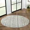 Wohnen Runder Teppich im Ethno Design - Accaro