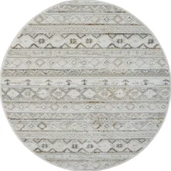 Wohnen Runder Teppich im Ethno Design - Accaro