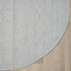 Wohnen Runder Teppich im Ethno Design - Accaro