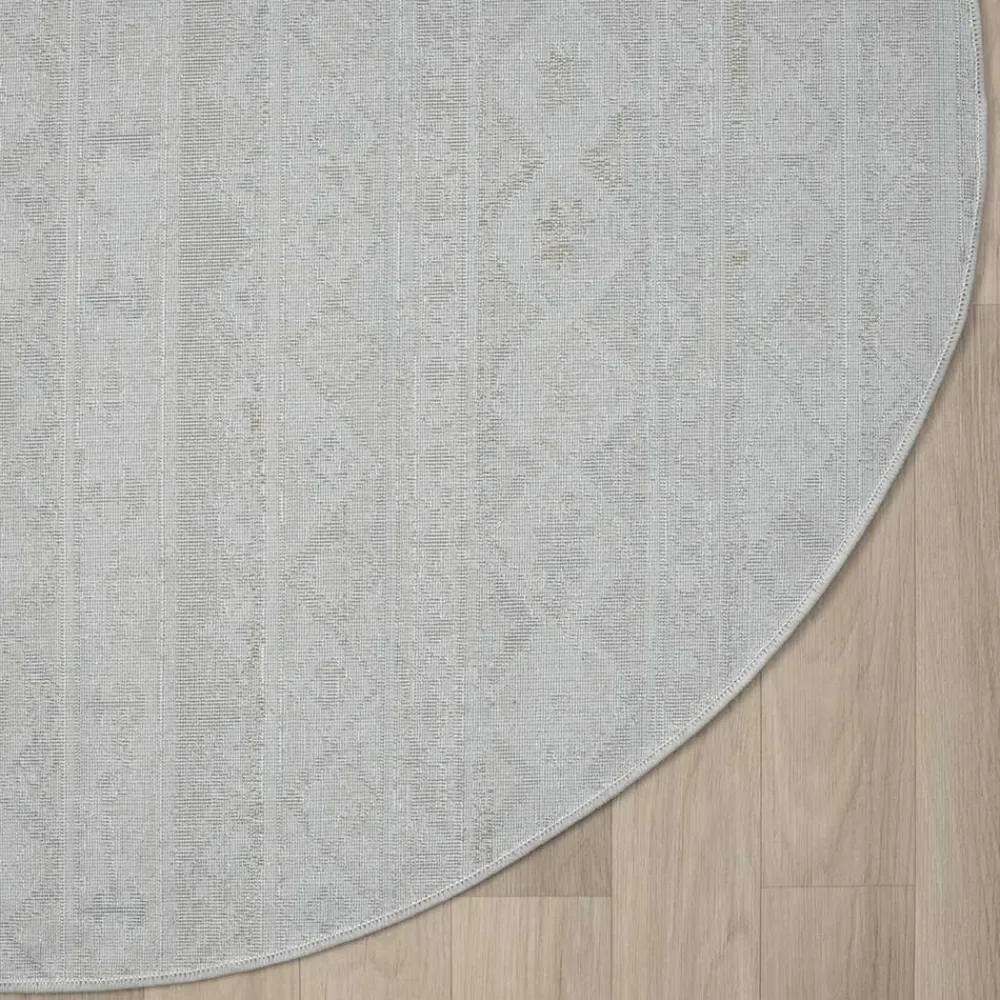 Wohnen Runder Teppich im Ethno Design - Accaro