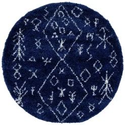 Wohnen Runder Teppich mit Ethno Muster - Myron