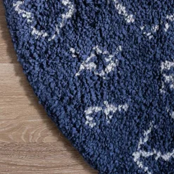 Wohnen Runder Teppich mit Ethno Muster - Myron