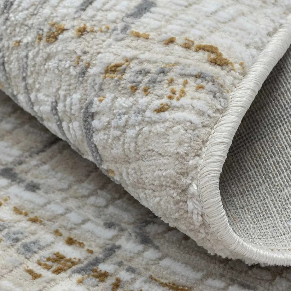 Wohnen Runder Teppich mit Hoch-Tief-Struktur - Neverdo