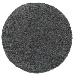 Wohnen Runder Teppich mit hohem Flor in Grau - Montpa