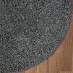 Wohnen Runder Teppich mit hohem Flor in Grau - Montpa