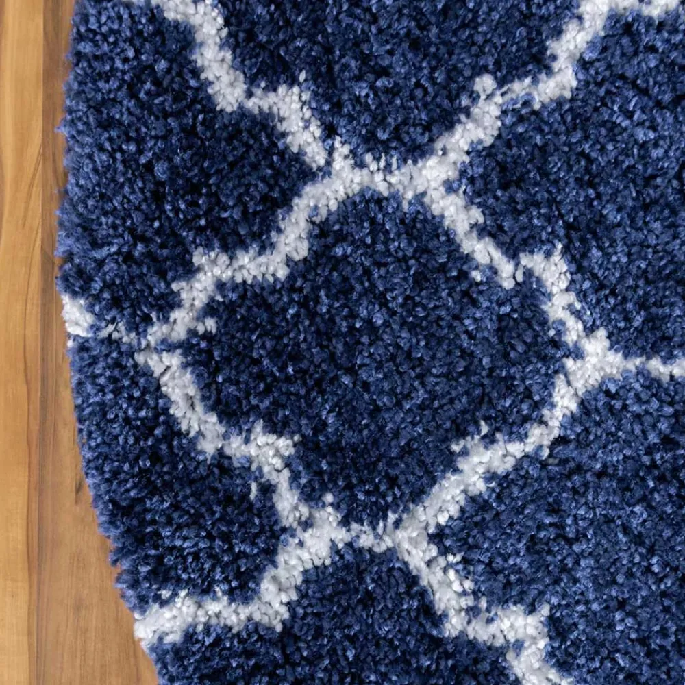 Wohnen Teppiche*Runder Teppich mit hohem Flor 150 cm - Cranita