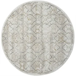 Wohnen Runder Teppich mit Kurzflor dezent gemustert - Leak