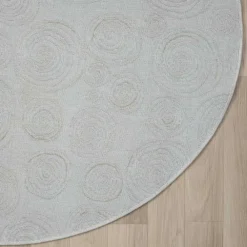 Wohnen Runder Teppich mit Spiralmuster - Sesedra