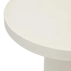 Wohnen Gartentische*Runder Tisch aus Faserzement in Weiß - Stonya
