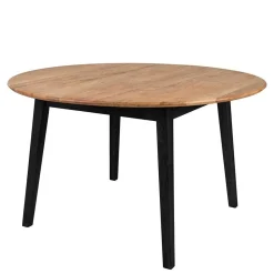 Wohnen Skandinavische Möbel*Runder Tisch mit Eichenholzplatte - Cinandra