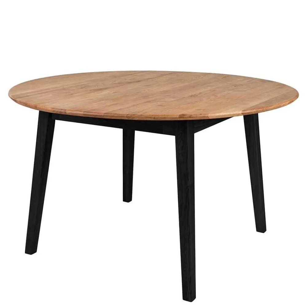 Wohnen Skandinavische Möbel*Runder Tisch mit Eichenholzplatte - Cinandra