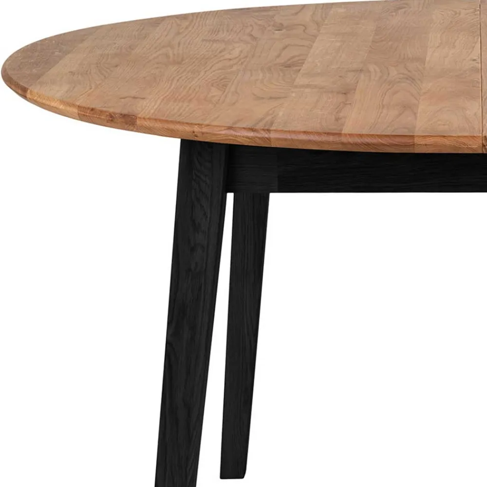 Wohnen Skandinavische Möbel*Runder Tisch mit Eichenholzplatte - Cinandra