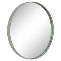 Wohnen Spiegel|Flurspiegel*Runder Wandspiegel in Graugrün - Trevoz