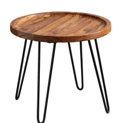 Wohnen Runder Wohnzimmertisch mit Haarnadel Beinen - Venjar